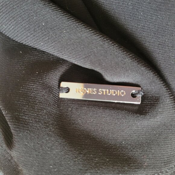 Jones Studio Womens Black Cold Shoulder Blouse Size 2X Polyester Blend - Picture 7 of 7